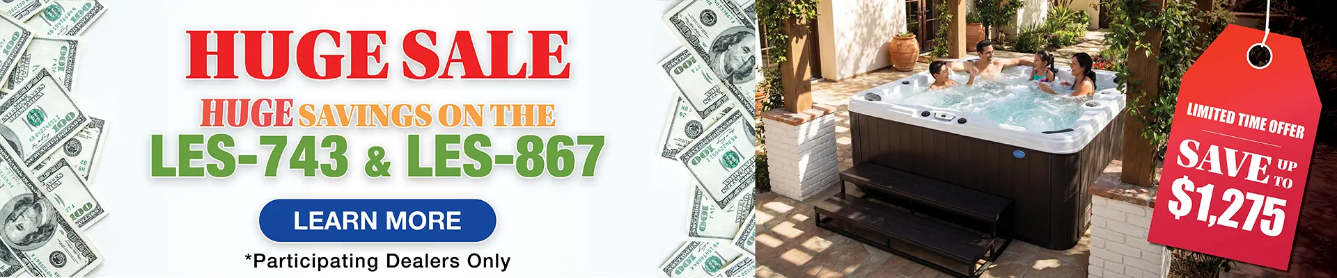 Calspas hot tub being used in a family setting - Round Rock